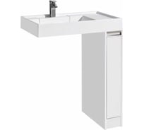 Тумба под с/машинку AQUATON Лондри 80 20 Раковина Рейн 80 белая 00056753 1A236101LH010