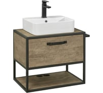 Тумба-умывальник Лофт 65 AQUATON Фабрик Дуб Кантри 00061164 1A242301LTDY0