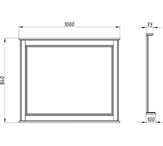 Зеркало ASB Woodline Венеция 100 11941