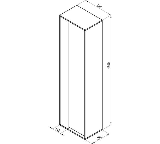 Шкаф Ravak SB STEP 430 белый/орех X000001420