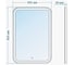 Зеркало Doratiz Марта с LED подсветкой 550х800, сенсорный выключатель, теплый/холодный свет 2711.942 5