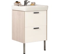 Тумба-Умывальник AQUATON Йорк 55 Белый/Ясень Фабрик Раковина Тигода-55 00025591 1A170501YOAV0