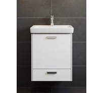 Тумба-Умывальник Йорк 55М Белый/Ясень Фабрик Раковина "Тигода-55" мини AQUATON 00020513 1A170801YOAV0