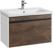 Тумба AQUATON Капри 80 Таксония темная Умывальник Миранда 80 00052029 1A230201KPDB0