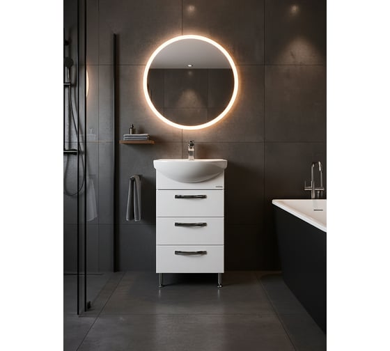 Тумба УМЫВАЛЬНИК AQUATON Ария 50 Н SMILE-50 00016013 1A140201AA010 1