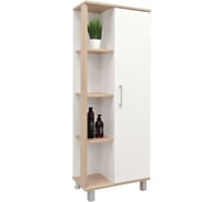 Пенал Doratiz Гавайи 50 напольный, белый, дуб Сонома, правый 2712.301