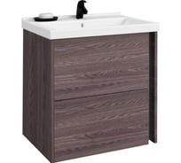 Тумба AQUATON Стоун 60 грецкий орех, умывальник Миранда-60 00053814