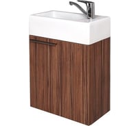 Тумба AQUATON Эклипс 46 эбони Темн. Раковина Эрис 46 00025215 1A172701EK560