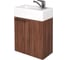 Тумба AQUATON Эклипс 46 эбони Темн. Раковина Эрис 46 00025215 1A172701EK560 1