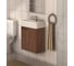 Тумба AQUATON Эклипс 46 эбони Темн. Раковина Эрис 46 00025215 1A172701EK560 3