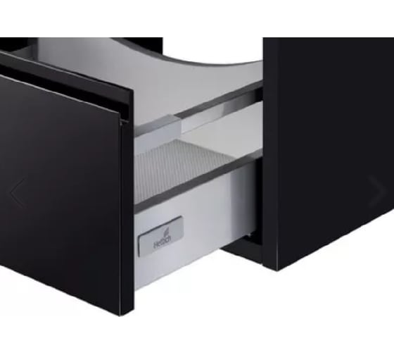 Тумба AQUATON РИМИНИ 60 черный глянец, VICTORIA-N 600х460 NEW 00060593