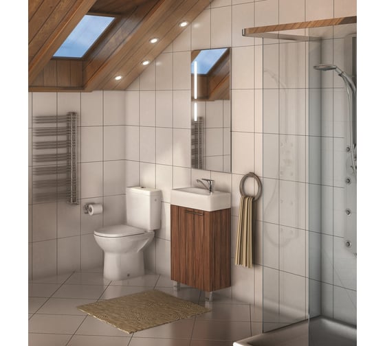 Тумба AQUATON Эклипс Н46 эбони темный, раковина Эрис 46 00025217