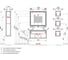 Тумба AQUATON Уэльс 100 темный шоколад, раковина Брук 1000 00051593 7