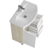 Тумба-Умывальник РИКО 65 AQUATON Белый-Ясень Фабрик Раковина SMILE 65 00042746 1A213301RIB90