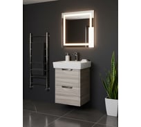 Тумба-Умывальник СИЛЬВА 50 AQUATON Дуб Фьорд Раковина Нео 50 00044271 1A211701SIW60