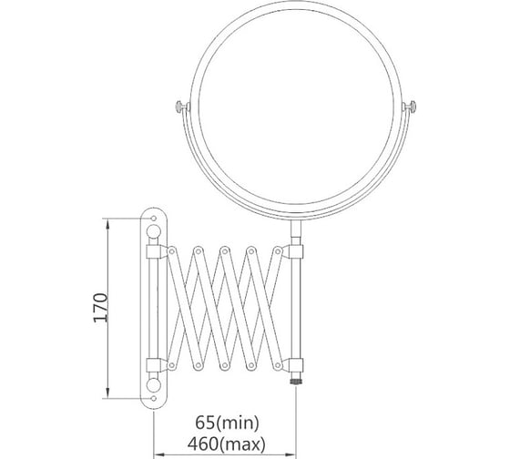 Зеркало косметическое увеличительное HAIBA HB6408