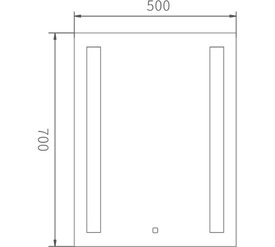 Зеркало с LED подсветкой HAIBA 50x70 HB663