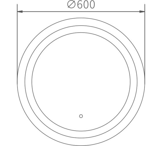 Зеркало с LED подсветкой HAIBA 60x60 HB662