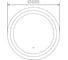Зеркало с LED подсветкой HAIBA 60x60 HB662 2