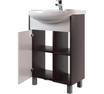 Тумба для ванной MIXLINE "БОСКО-55" белая/венге под раковину Элеганс-55 Rosa ПВХ 554987