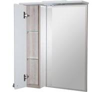 Зеркальный шкаф MIXLINE "ВЕРСАЛЬ-55" белое дерево левый с подсветкой ПВХ 554990