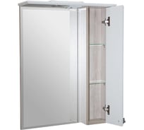 Зеркальный шкаф MIXLINE "ВЕРСАЛЬ-55" белое дерево правый с подсветкой ПВХ 554989