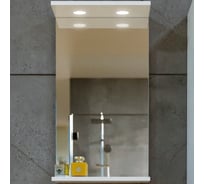 Зеркало Бриклаер КРИСТАЛЛ 40 Белое, 4627125415845