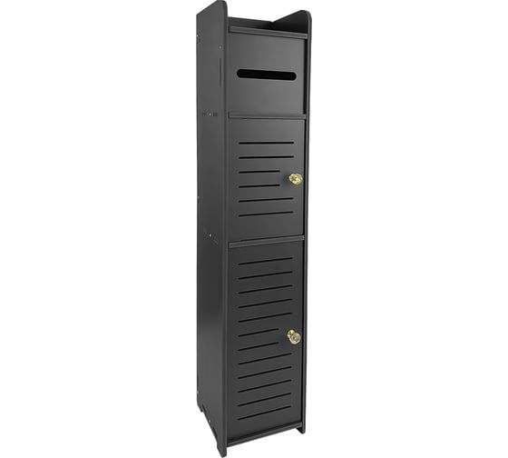 Стеллаж напольный с полками Oqqi узкий, 78x15.5x15.5 см Bath-organizer2-bl