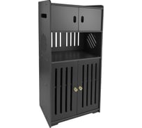Стеллаж напольный с полками и дверцами Oqqi 75x36x22 см Bath-locker2-bl