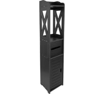 Стеллаж напольный с полками Oqqi узкий, 78x15x15 см Bath-organizer3-bl