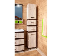 Пенал Бриклаер ТЕХАС дуб кантри/венге, с корзиной, универсальный 4627125412615