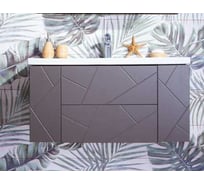 Тумба Бриклаер КРИСТАЛЛ 100 софт графит 4627125414565