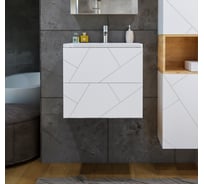 Тумба Бриклаер КРИСТАЛЛ 60 белая 4627125415944