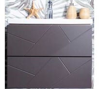 Тумба Бриклаер КРИСТАЛЛ 60 софт графит 4627125414510