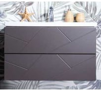Тумба Бриклаер КРИСТАЛЛ 80 софт графит 4627125414534
