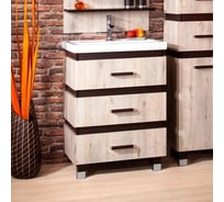 Тумба Бриклаер ТЕХАС 70 дуб кантри/венге 4627125412905