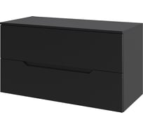 Подвесная тумба ORANGE Line 100 столешница МДФ, матовый черный Li-100TubMDF