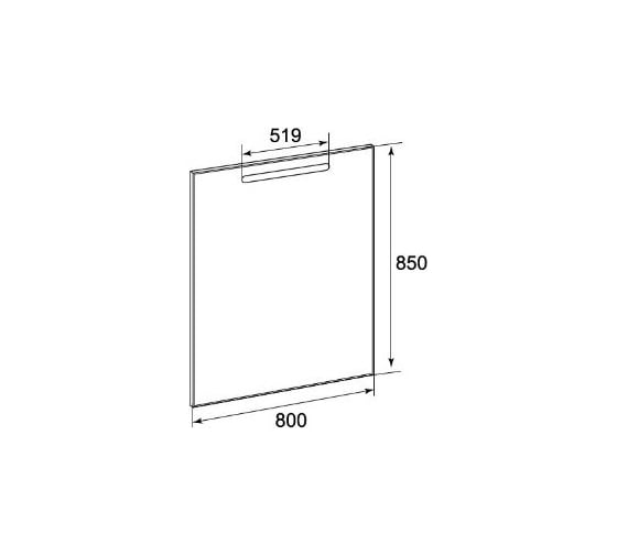 Зеркало Roca THE GAP 800х850 мм, подсветка, антизапотевание, сенсор подходит к серии LAKS 00023124