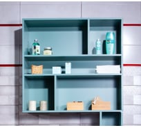 Шкаф навесной открытый Бриклаер КРИСТАЛЛ 90 (НМ 011.93) муссон 4627125414756