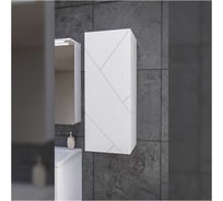 Шкаф навесной Бриклаер КРИСТАЛЛ 90 белый 4627125416026