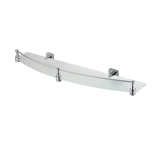 Стеклянная полка WasserKRAFT Dill с бортиком K-3944