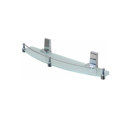 Стеклянная полка WasserKRAFT Lopau с бортиком K-6044 1