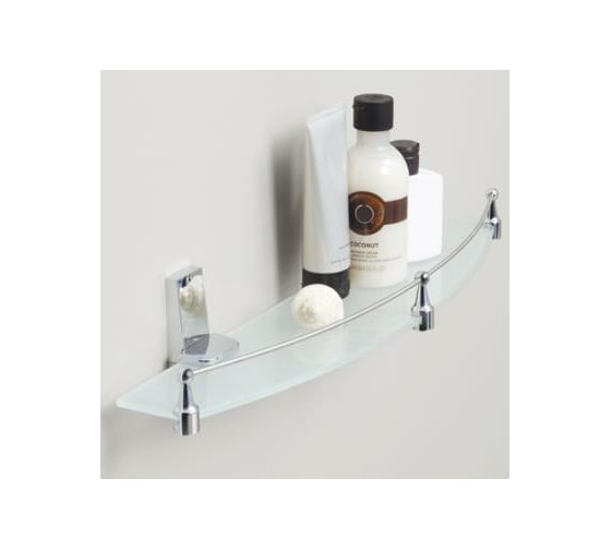 Стеклянная полка WasserKRAFT Lopau с бортиком K-6044
