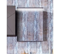 Навесной зеркальный шкаф Бриклаер КРИСТАЛЛ 56 Софт графит, 4627125414589