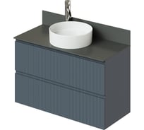 Тумба со столешницей подвесная ИТАНА Kate 100 1002x445x610 Антрацит 4657810334601