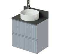 Тумба со столешницей подвесная ИТАНА Kate 65 650x451x610 Green wood 4657810336490