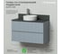 Тумба со столешницей подвесная ИТАНА Kate 100 1002x445x610 Green wood 4657810336575 3