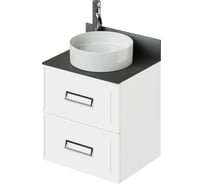 Тумба со столешницей подвесная ИТАНА Pino 60 582x481x610 Белый матовый Soft touch 4657821041352