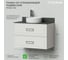 Тумба со столешницей подвесная ИТАНА Pino 90 910x488x610 Керамик 4657792957812 3