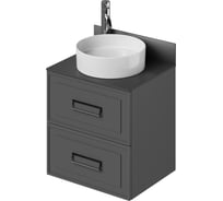 Тумба со столешницей подвесная ИТАНА Pino 60 582x481x610 Графит 4657821041369